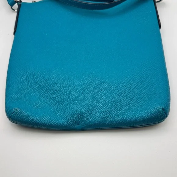 Coach Kitt Teal Crossbody Messenger Bag - Picture 7 of 10